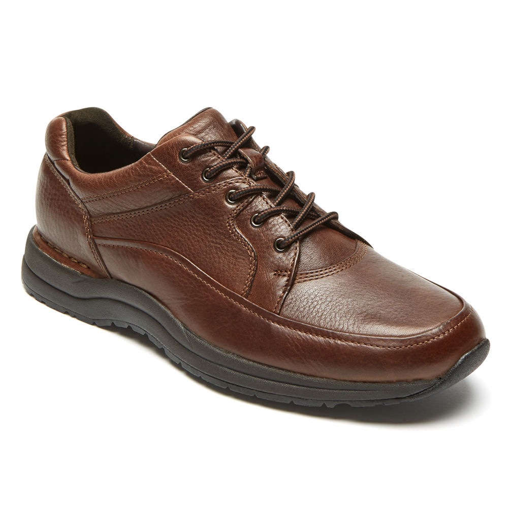 Rockport Mens Edge Hill 2 Lace-to-Toe - Lace Up Brown - UHB905231